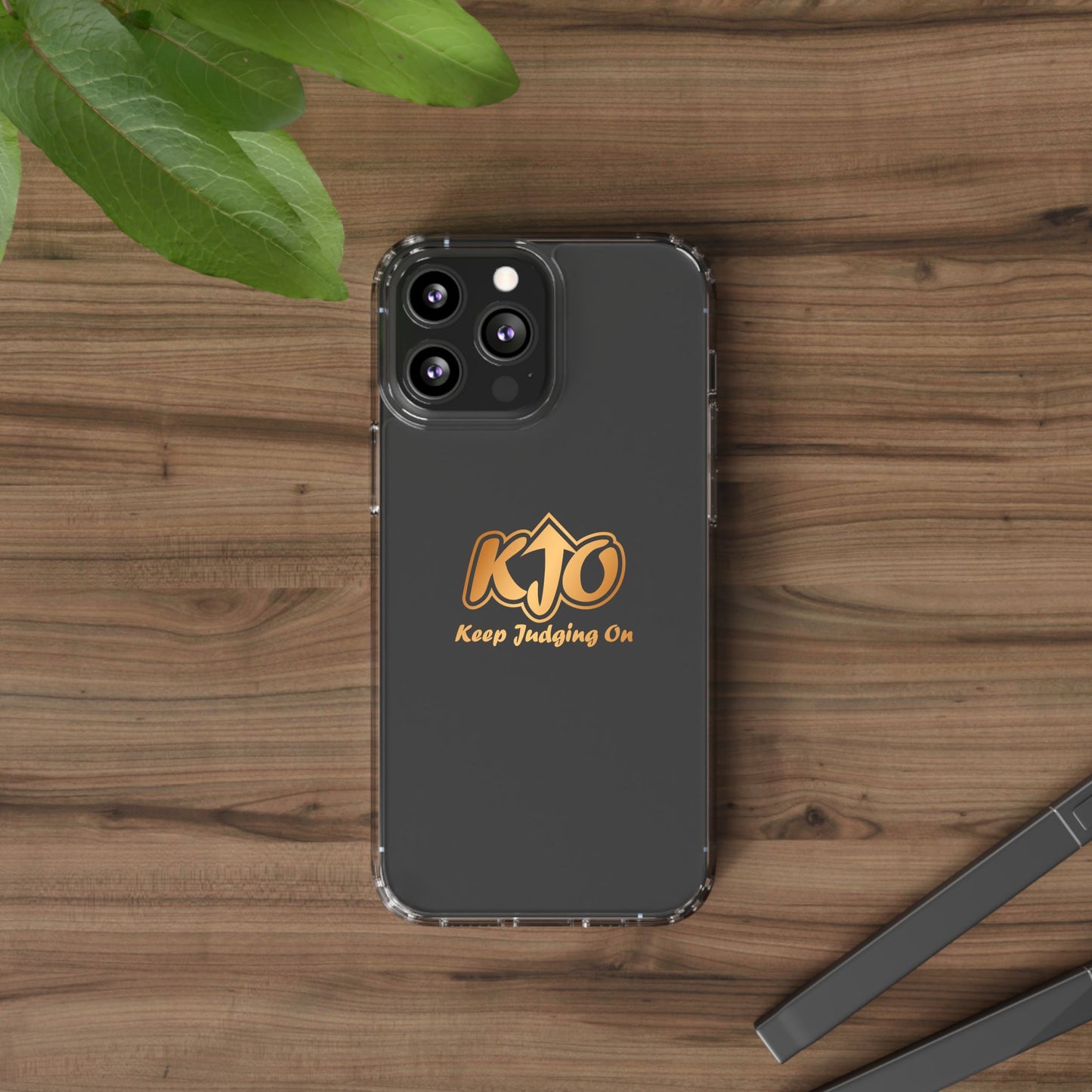 Keep Judging On Custom Clear Phone Case